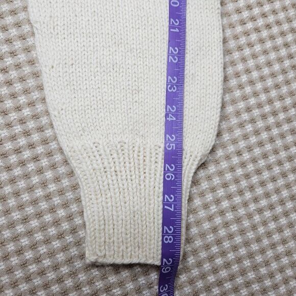 Vintage Lillunn Bold Fair Isle Norse Hand Knit Wool Pullover Long Sleeve Sweater - Picture 12 of 12